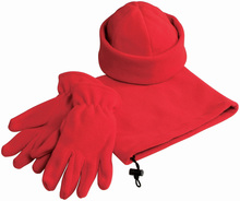 Set guanti+sciarpa+cappello in pile
